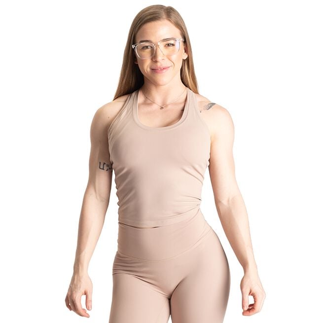 Better Bodies Core Crop T-back, Desert