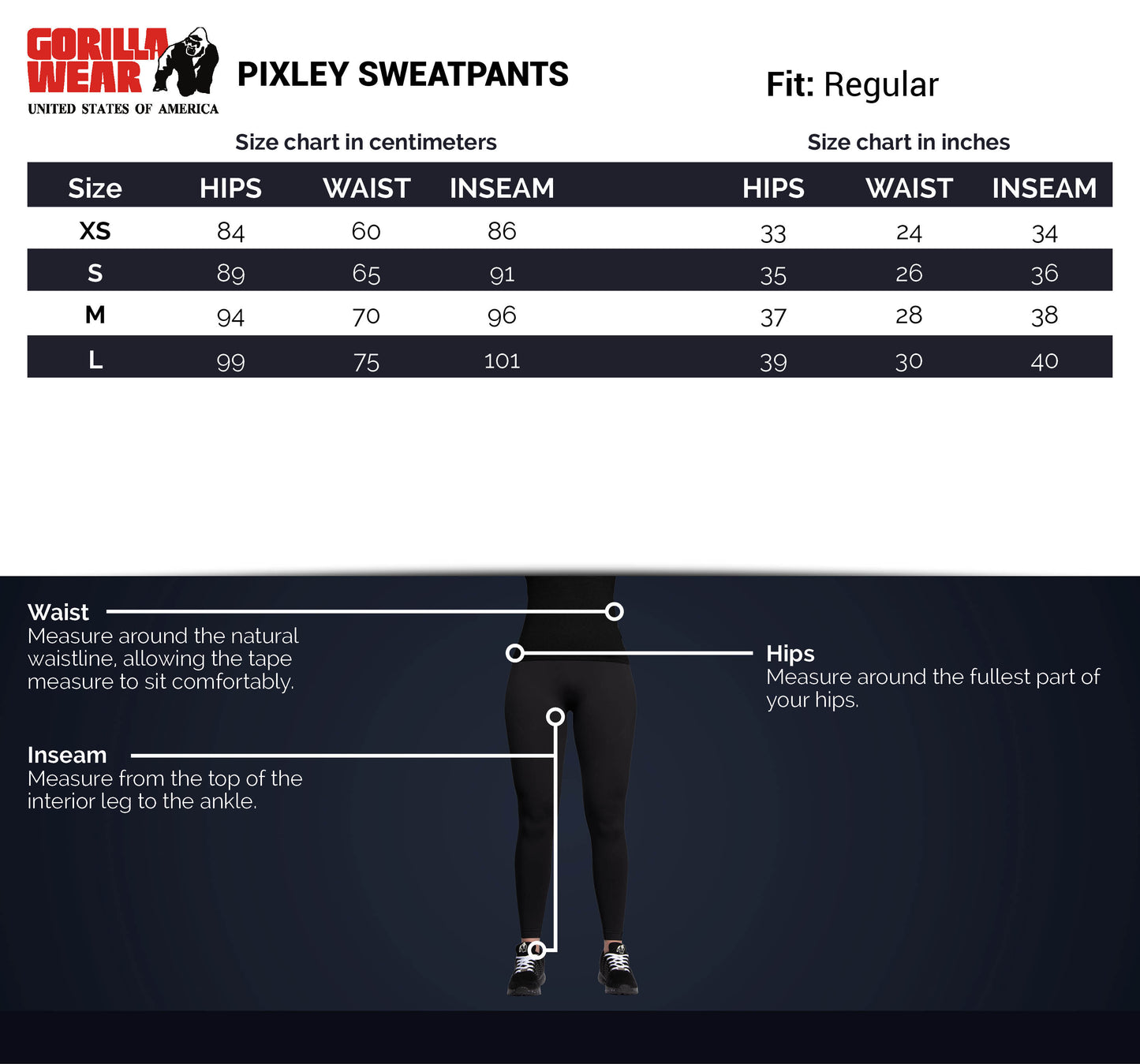 Gorilla Wear Pixley Sweatpants, Grey