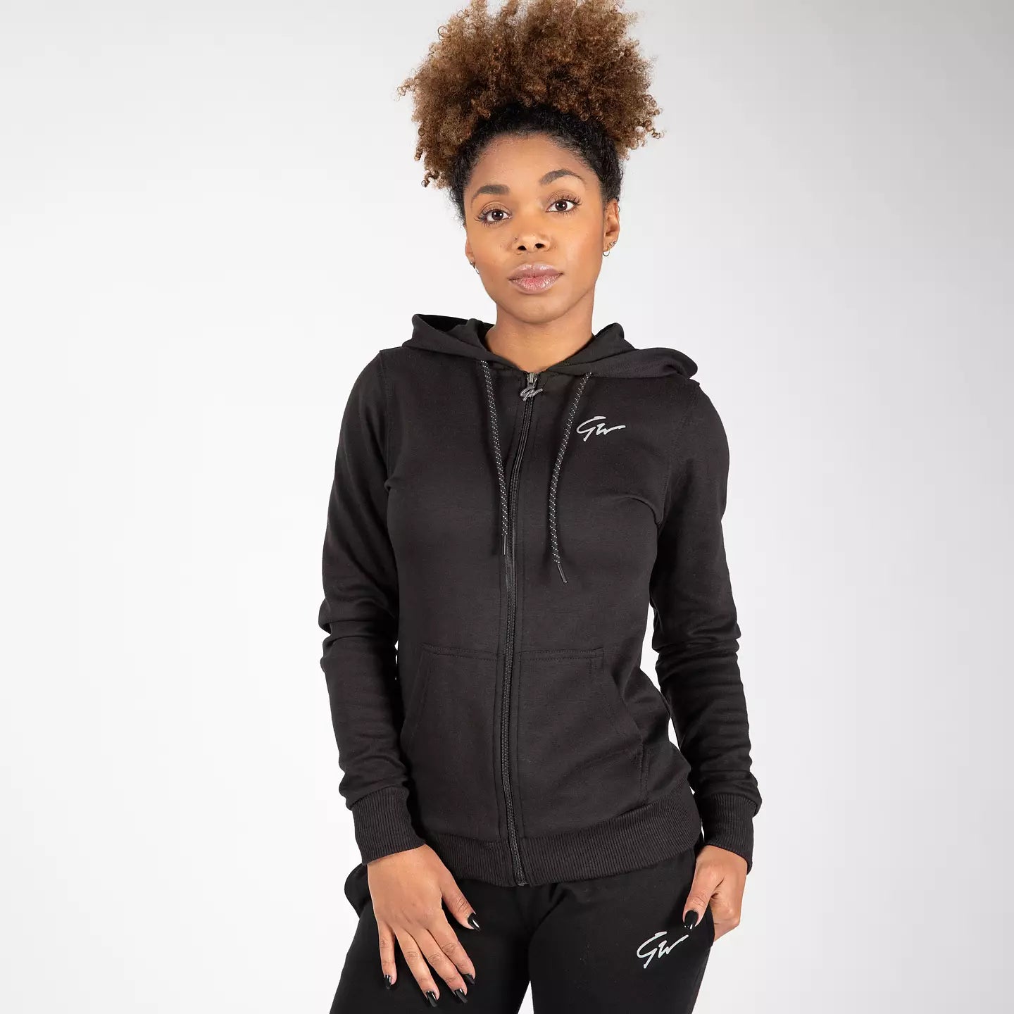 Gorilla Wear Pixley Zipped Hoodie, Black