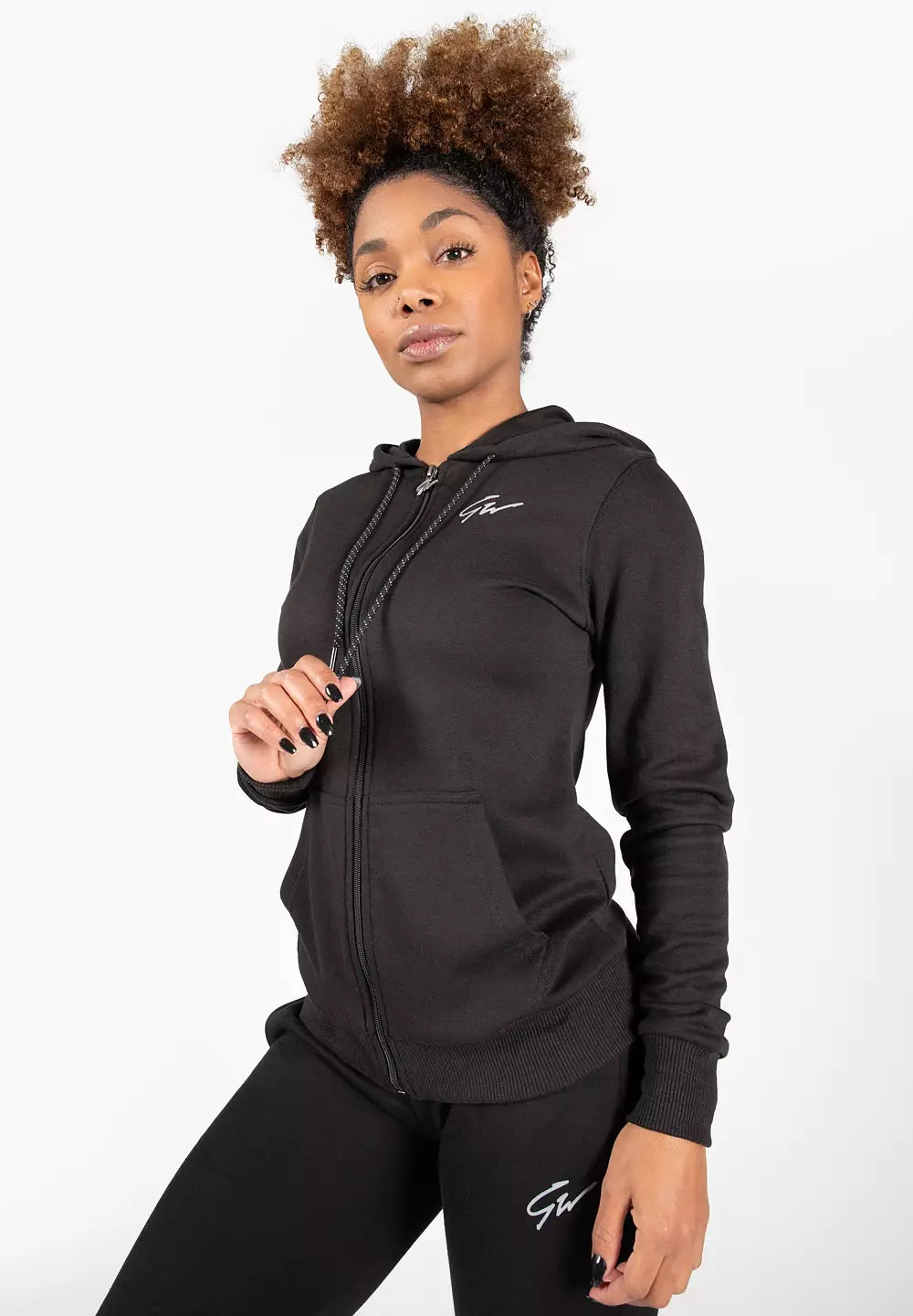 Gorilla Wear Pixley Zipped Hoodie, Black