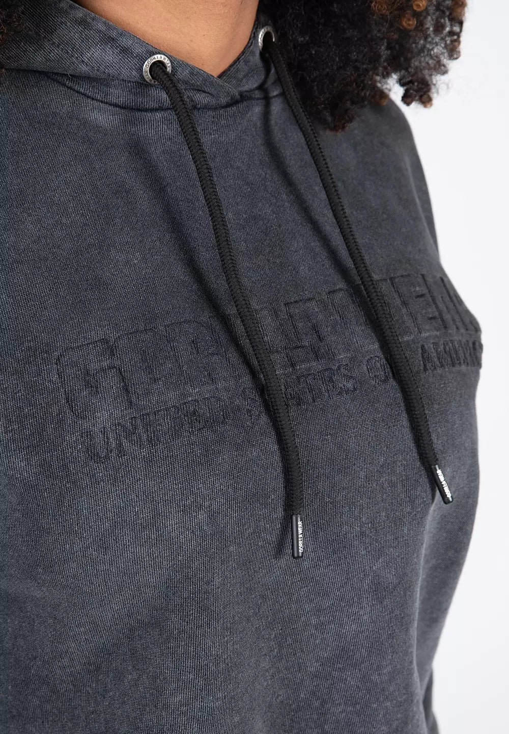 Gorilla Wear Crowley Oversized Women's Hoodie, Washed Grey
