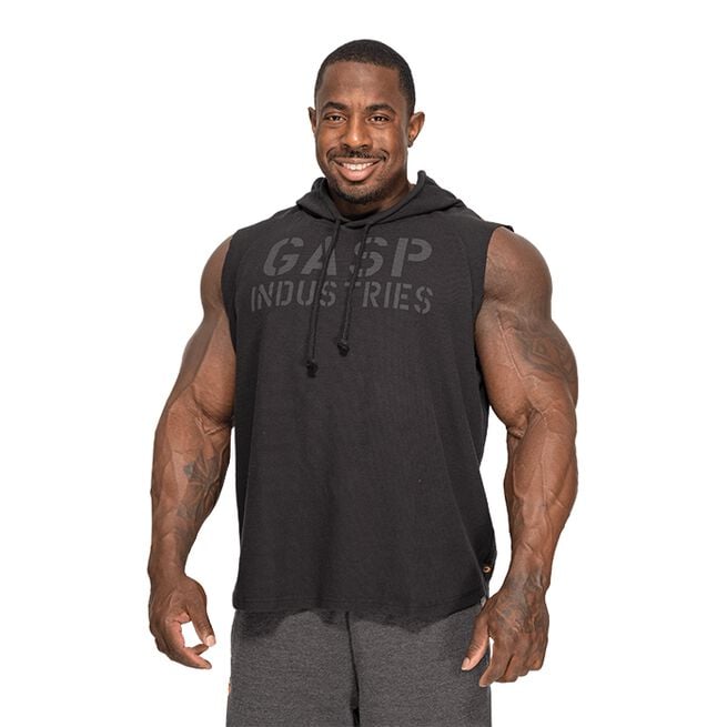 GASP Thermal SL Hoodie, Washed Black