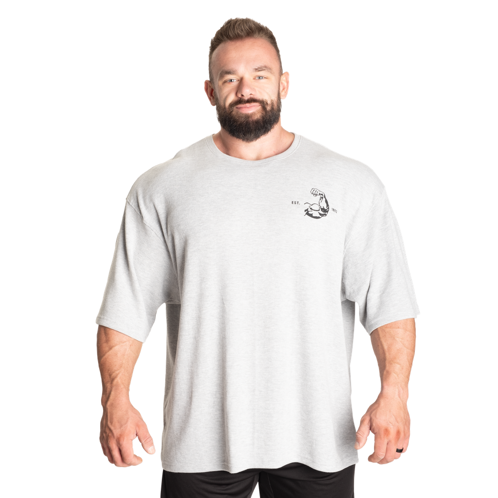 Utsåld! Better Bodies Muscle Iron Thermal Tee, Grey Melange