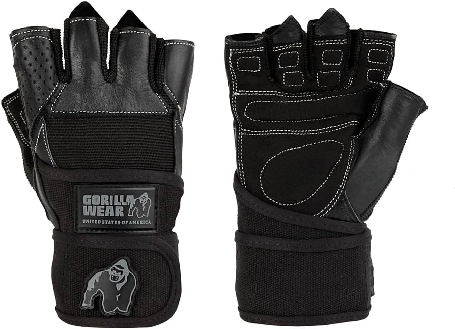 Gorilla Wear Dallas Wrist Wraps Gloves, Black