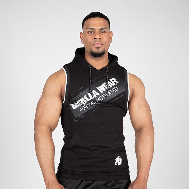 Gorilla Wear Loretto Hooded Tank Top, Black