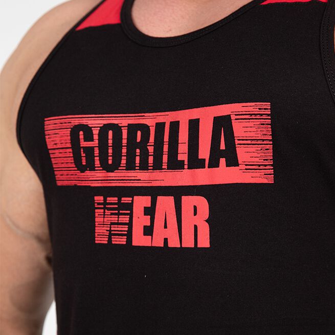 Gorilla Wear Wallace Tank Top, Black/Red