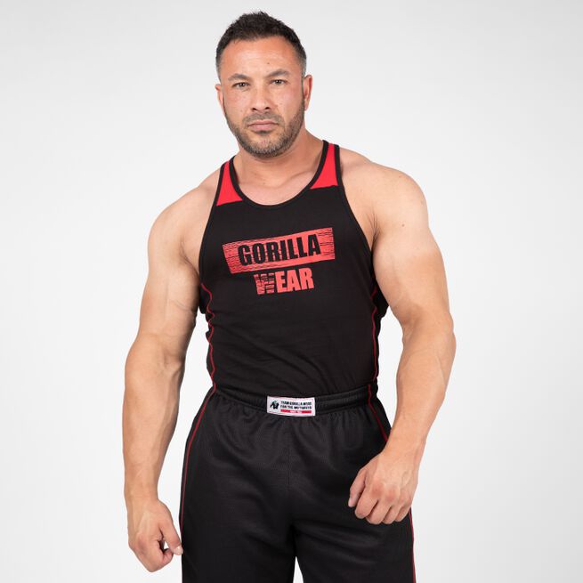 Gorilla Wear Wallace Tank Top, Black/Red