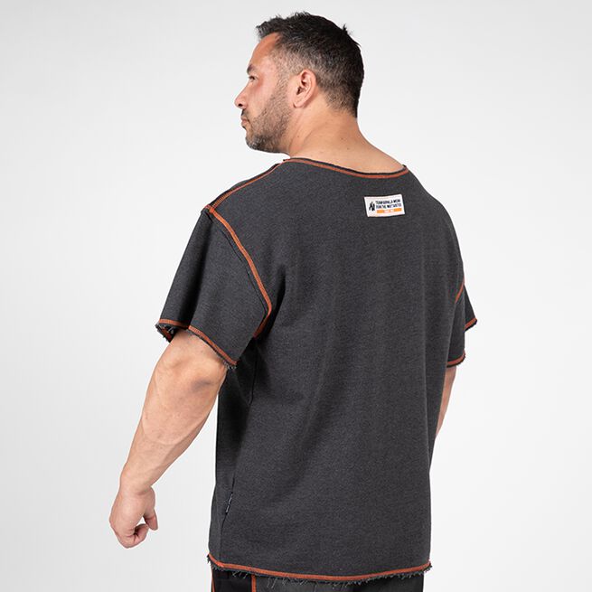 Gorilla Wear Wallace Workout Top, Grey/Orange