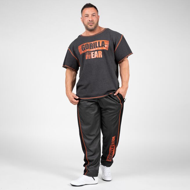 Gorilla Wear Wallace Workout Top, Grey/Orange