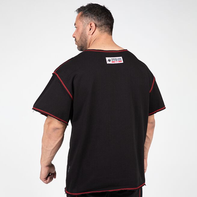 Gorilla Wear Wallace Workout Top, Black/Red