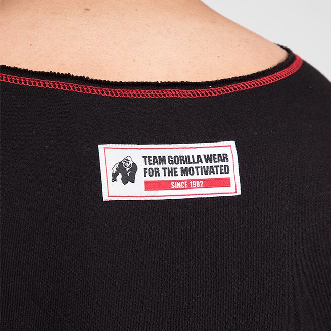 Gorilla Wear Wallace Workout Top, Black/Red