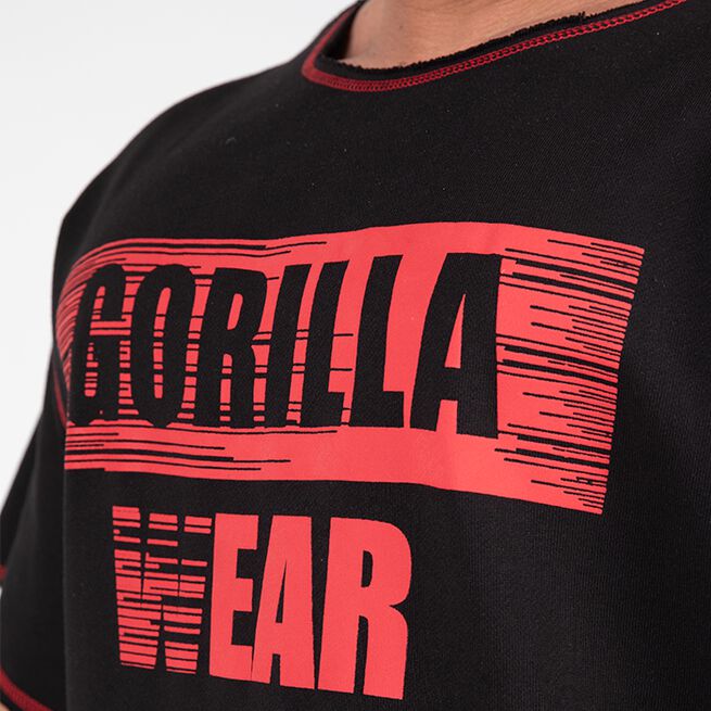 Gorilla Wear Wallace Workout Top, Black/Red