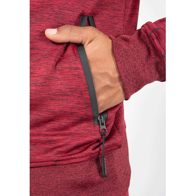 Gorilla Wear Wenden Track Jacket, Burgundy Red