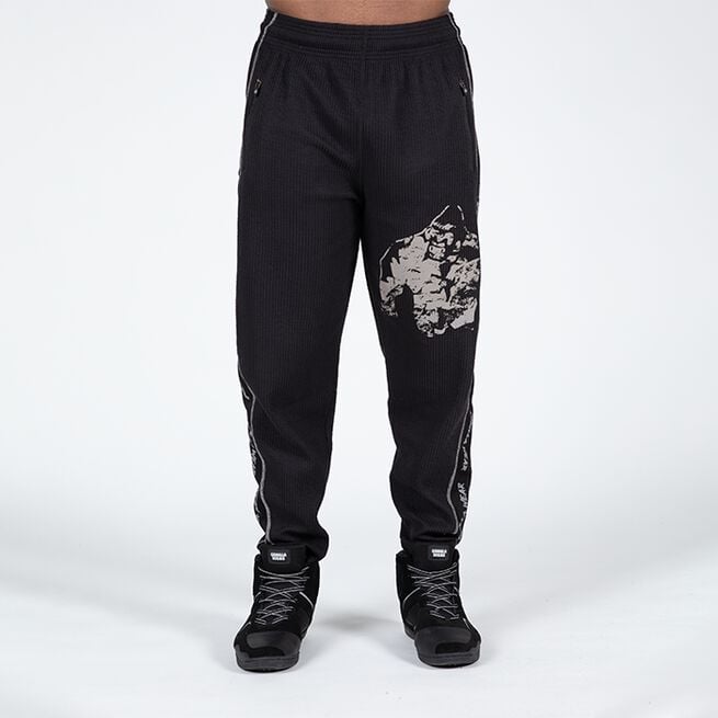 Gorilla Wear Buffalo Old School Workout Pants, Black/Grey