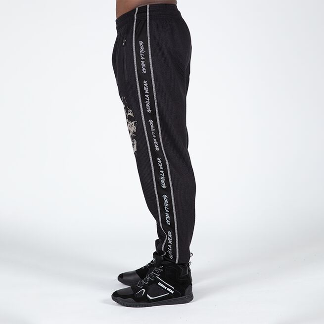 Gorilla Wear Buffalo Old School Workout Pants, Black/Grey