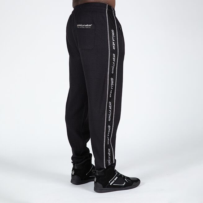 Gorilla Wear Buffalo Old School Workout Pants, Black/Grey