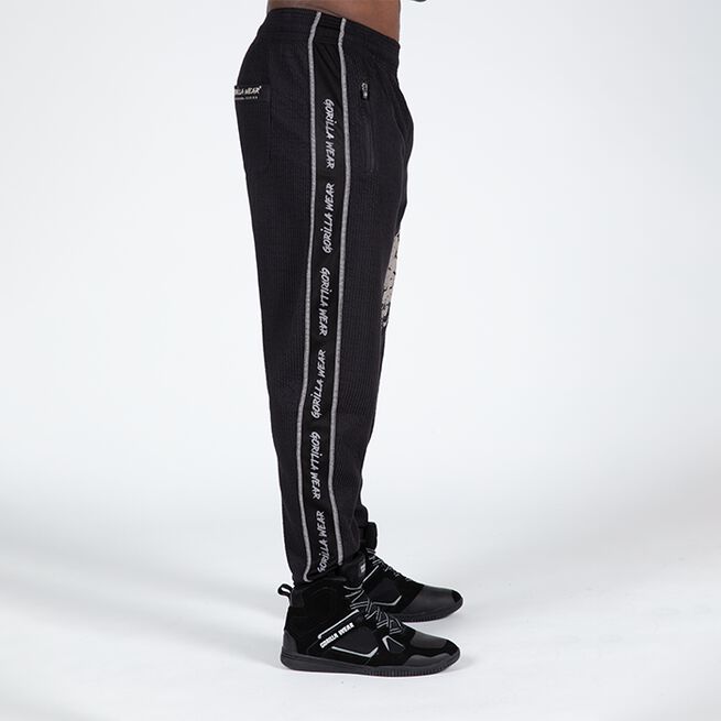 Gorilla Wear Buffalo Old School Workout Pants, Black/Grey