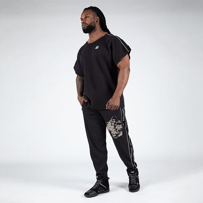 Gorilla Wear Buffalo Old School Workout Pants, Black/Grey