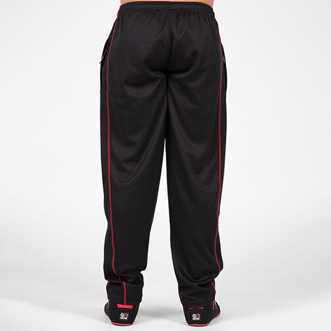 Gorilla Wear Wallace Mesh Pants, Black/Red