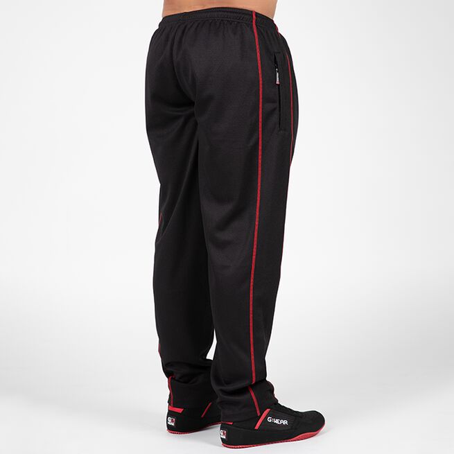 Gorilla Wear Wallace Mesh Pants, Black/Red