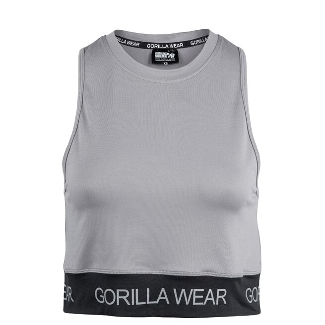 Gorilla Wear Colby Cropped Tank Top, Grey