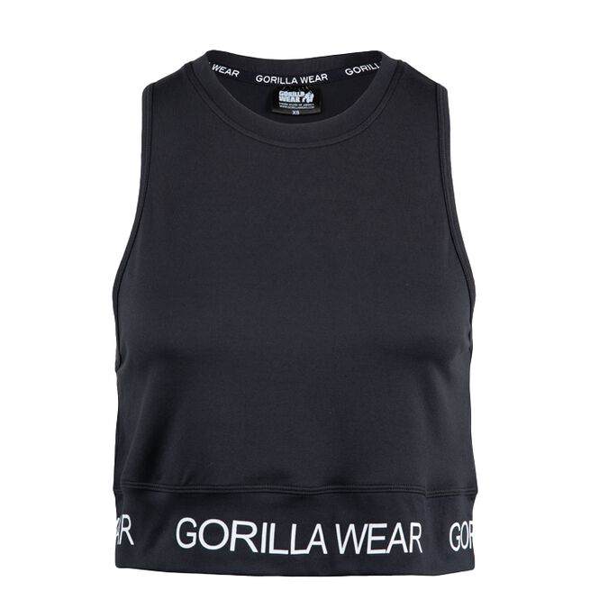 Gorilla Wear Colby Cropped Tank Top, Black