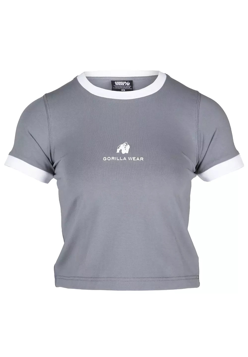 Gorilla Wear New Orleans Cropped T-Shirt, Grey