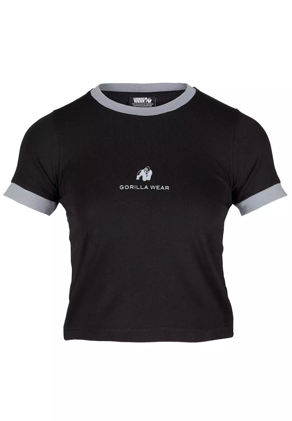 Gorilla Wear New Orleans Cropped T-Shirt, Black