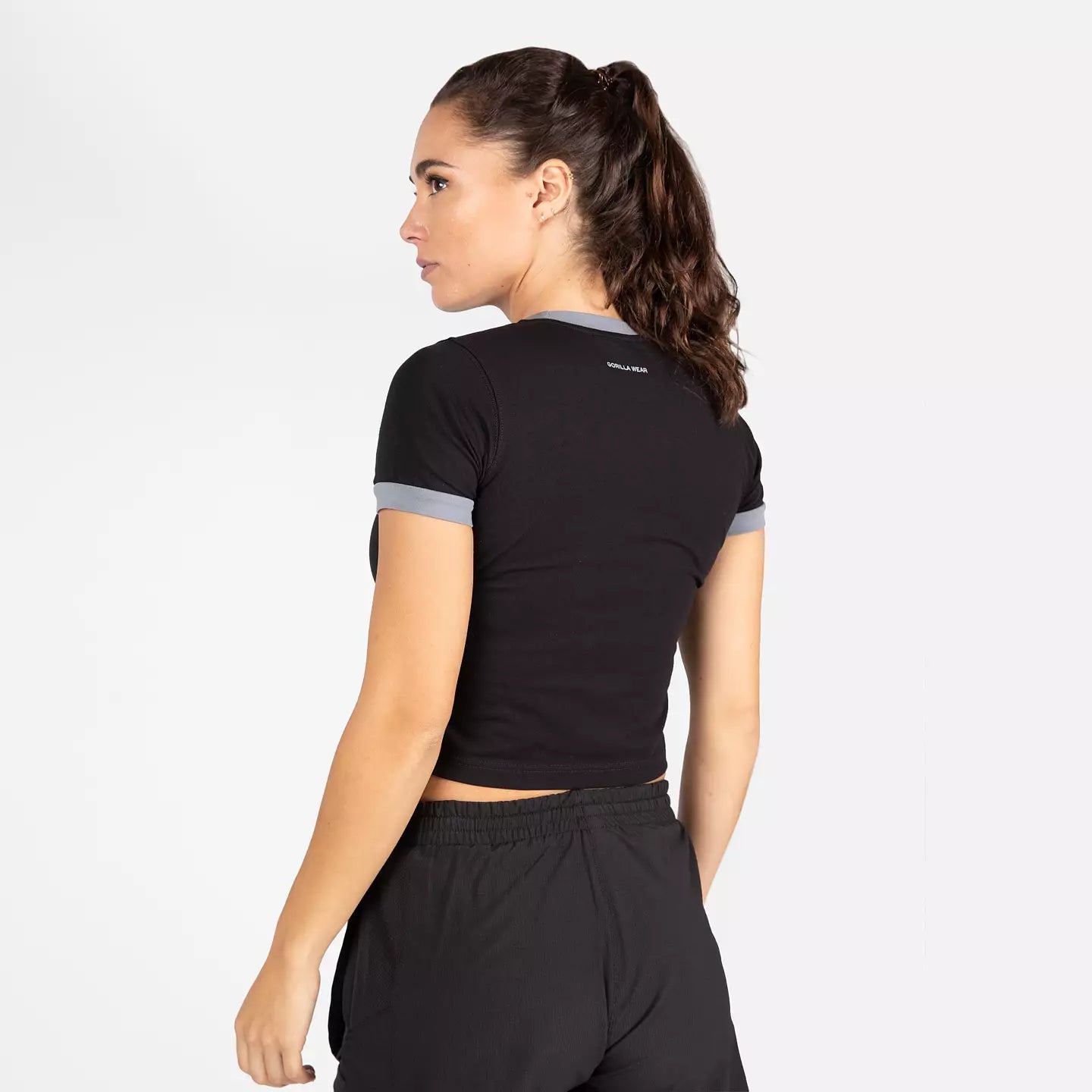 Gorilla Wear New Orleans Cropped T-Shirt, Black