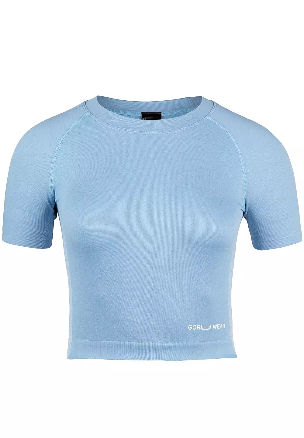 Gorilla Wear Selah Seamless Crop Top, Light Blue