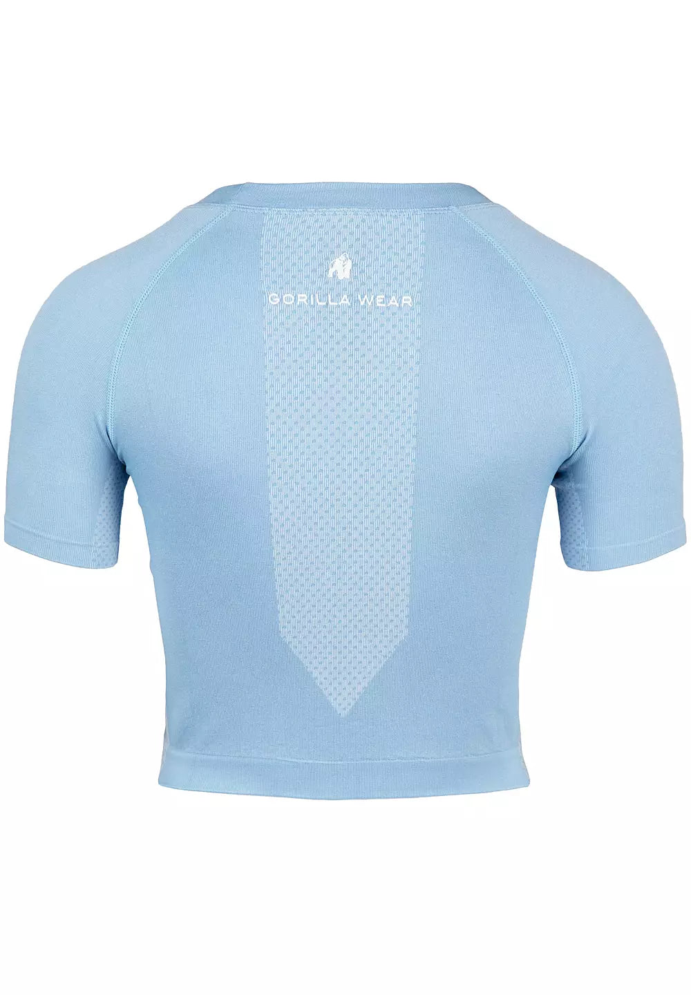 Gorilla Wear Selah Seamless Crop Top, Light Blue