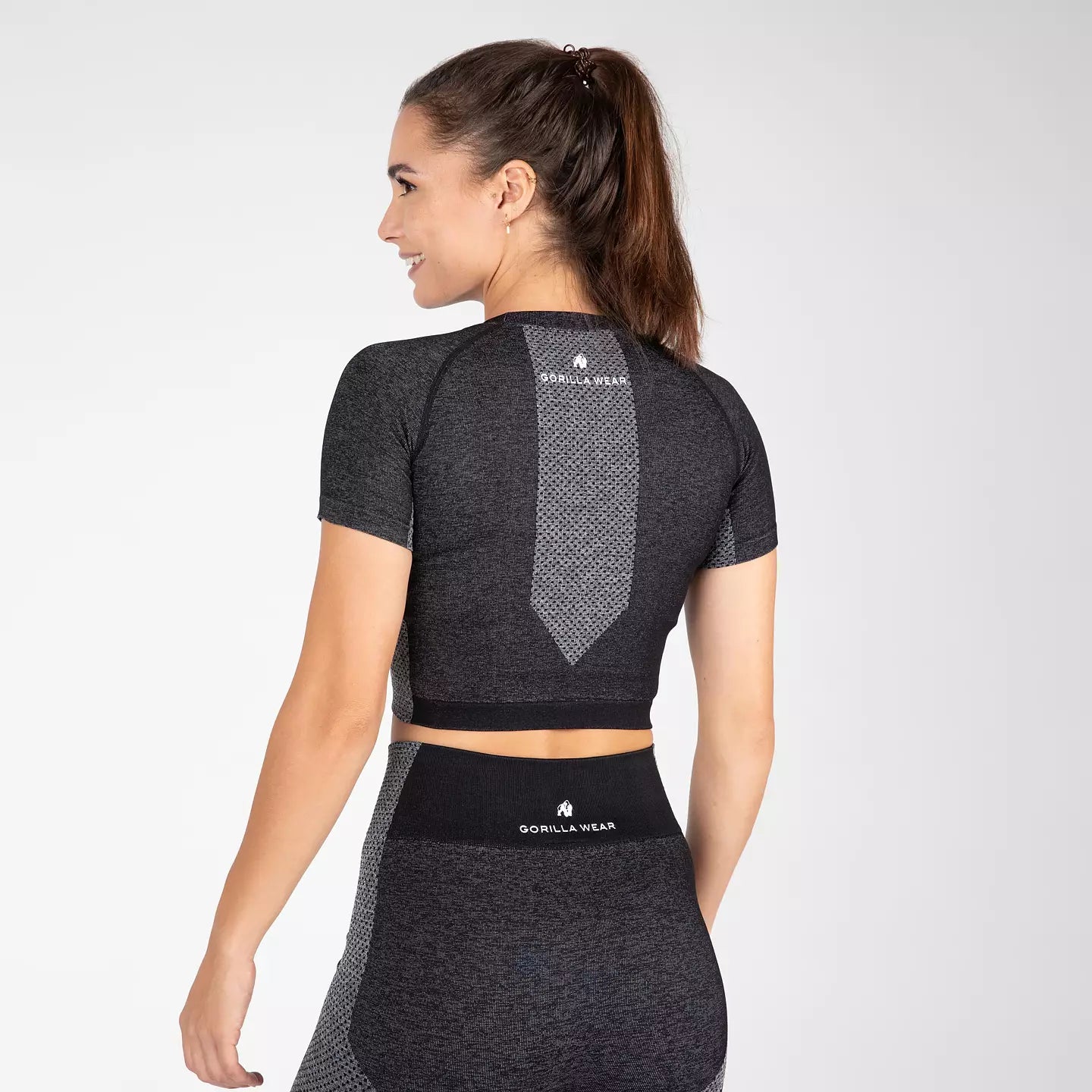 Gorilla Wear Selah Seamless Crop Top, Black