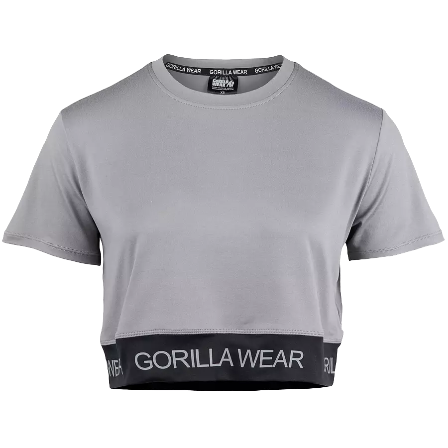 Gorilla Wear Colby Cropped T-Shirt, Grey