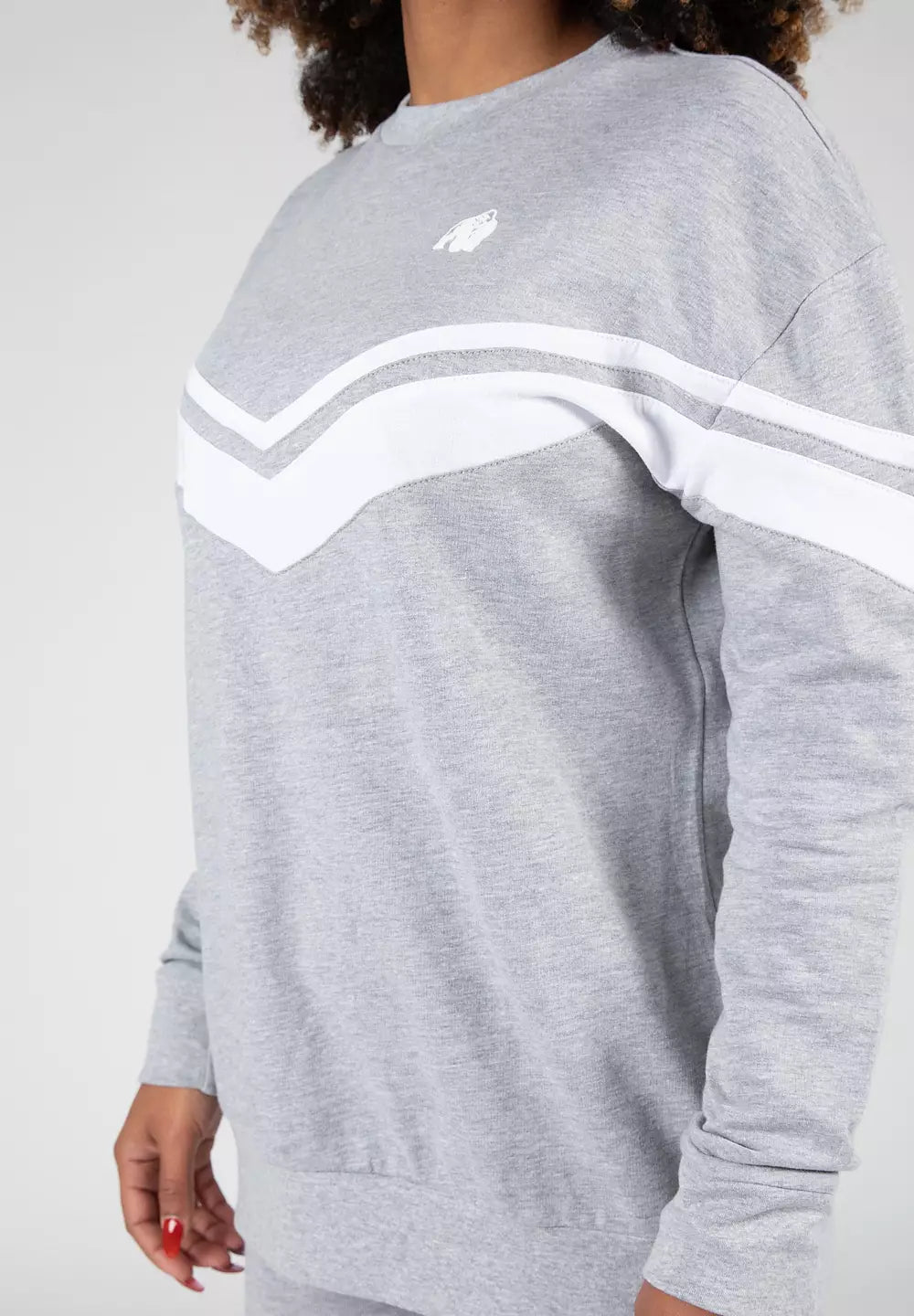 Gorilla Wear Hailey Oversized Sweatshirt, Grey Melange