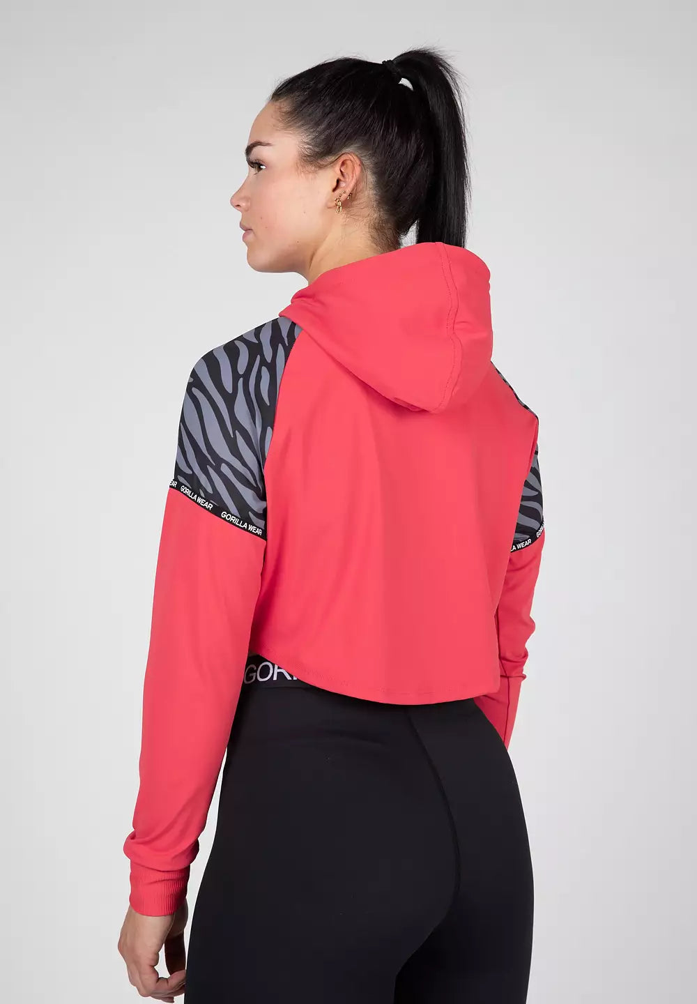 Gorilla Wear Zion Cropped Hoodie, Red