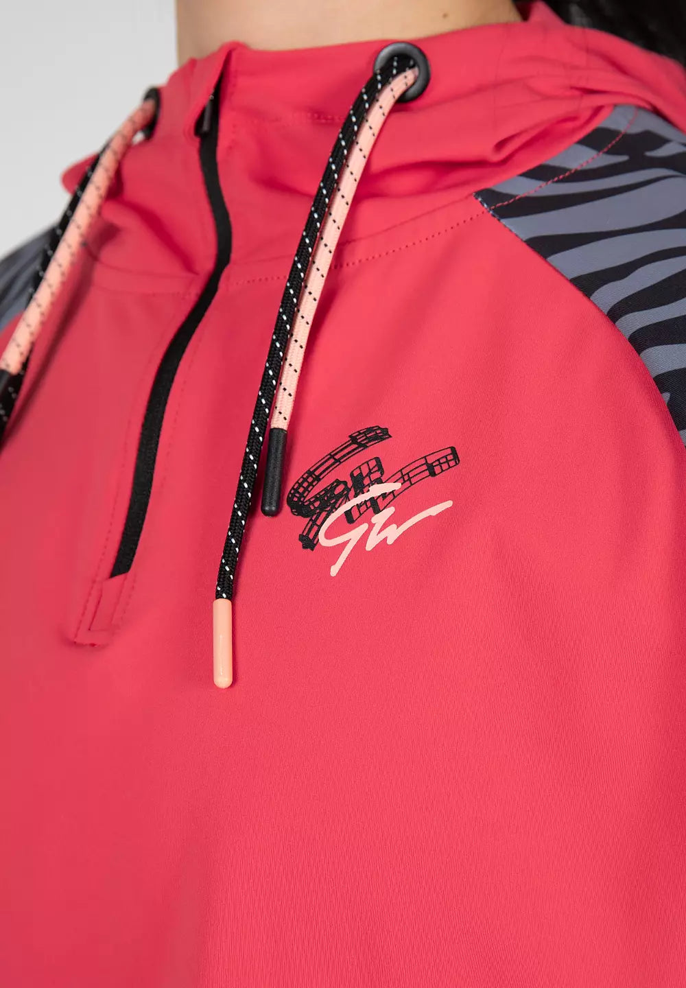 Gorilla Wear Zion Cropped Hoodie, Red