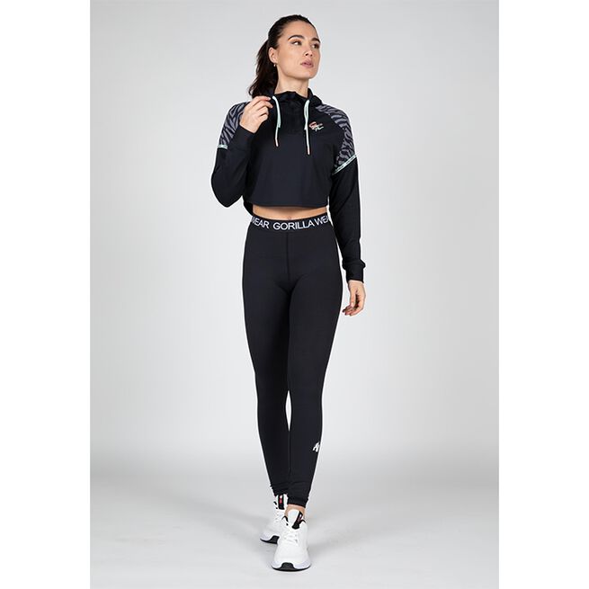 Gorilla Wear Zion Cropped Hoodie, Black