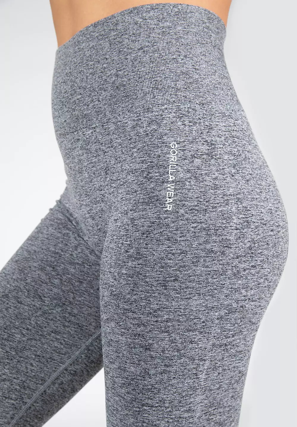 Gorilla Wear Quincy Seamless Leggings, Grey Melange