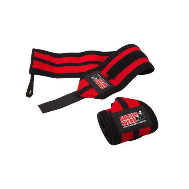 Gorilla Wear Wrist Wraps Pro, Black/Red