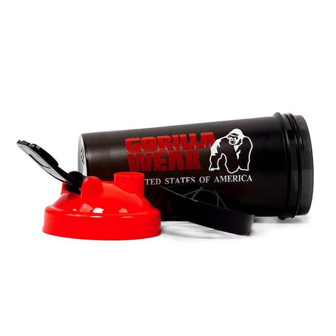 Gorilla Wear Shaker XXL 1000 ml, Black/Red