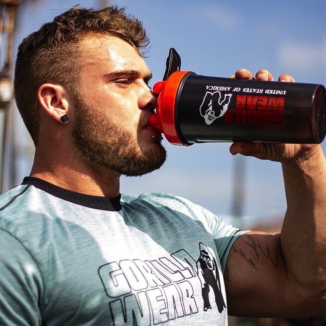 Gorilla Wear Shaker XXL 1000 ml, Black/Red