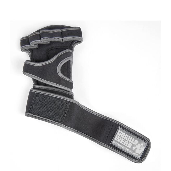 Gorilla Wear Yuma Weightlifting Workout Gloves, Black/Grey