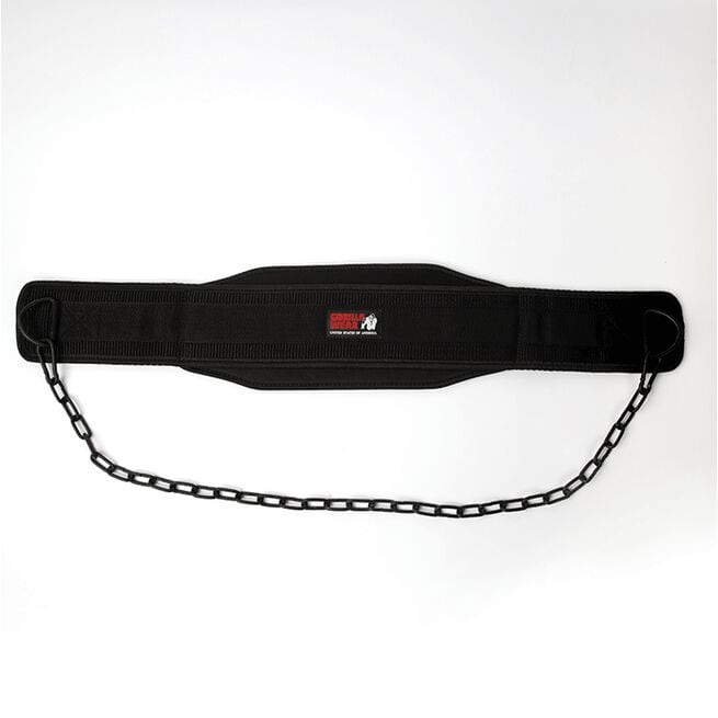SLUT I LAGER! Gorilla Wear Nylon Dip Belt, Svart