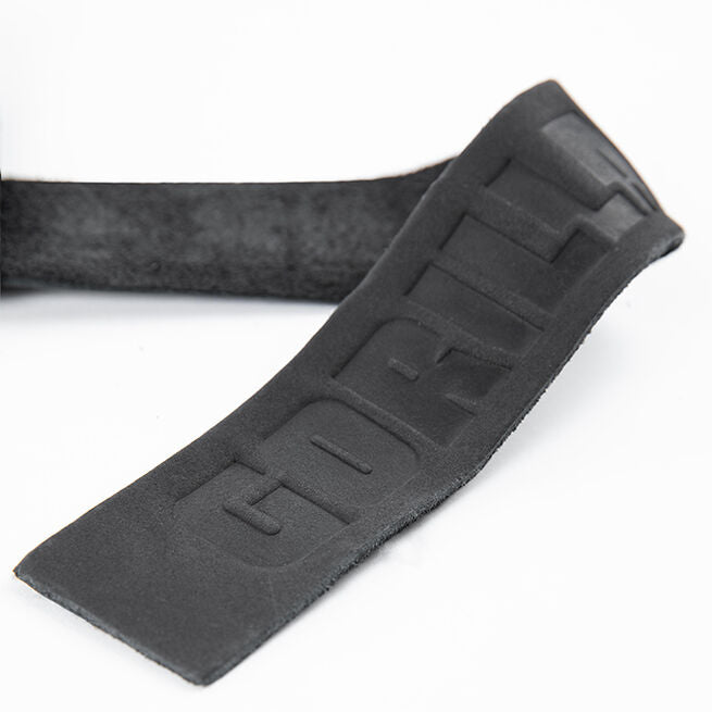 Gorilla Wear Leather Lifting Straps, Black