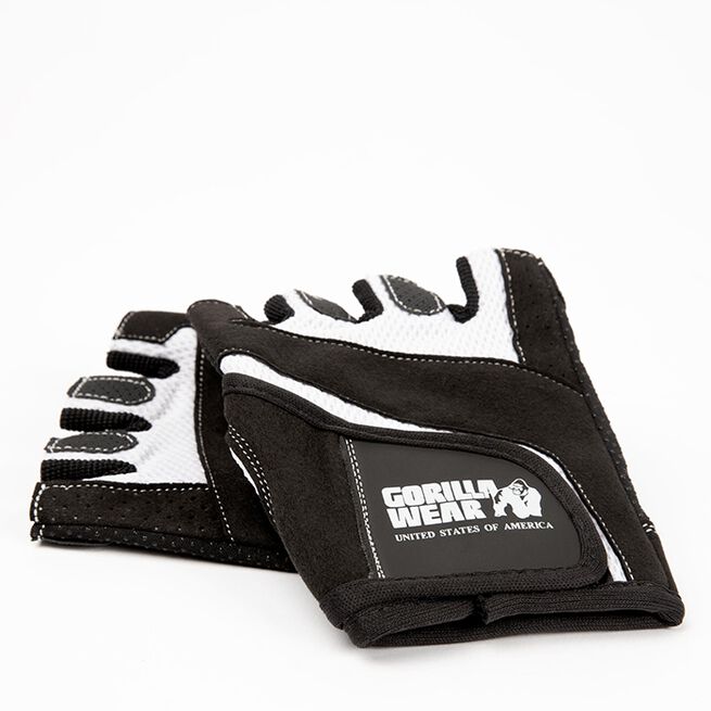Gorilla Wear Women's Fitness Gloves, Black/White