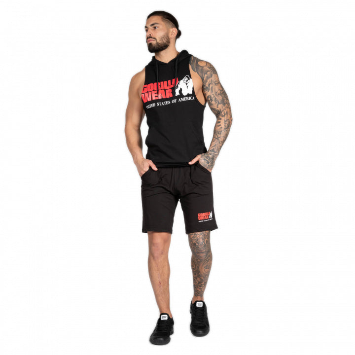 Gorilla Wear Rogers Hooded Tank Top, Black