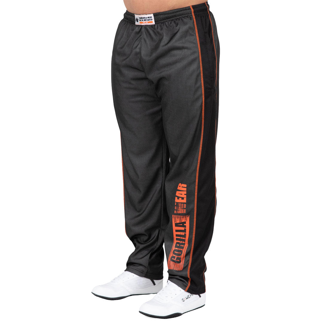 Gorilla Wear Wallace Mesh Pants, Grey/Orange