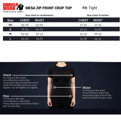 Gorilla Wear Mesa Zip Front Crop Top, Burgundy Red