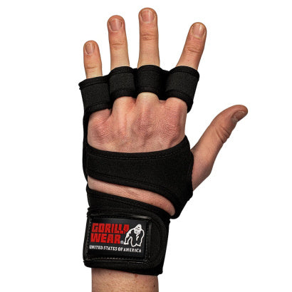 Gorilla Wear Yuma Weightlifting Workout Gloves, Black