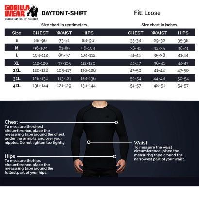 Gorilla Wear Dayton T-Shirt, Black